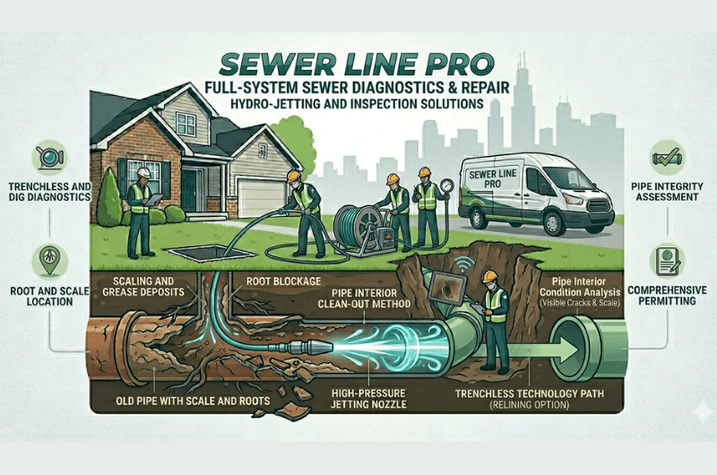 Hydro Jetting in Chicago, Illinois - Chicago Sewer Line Replacement Pros